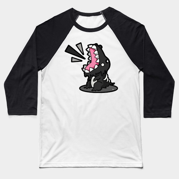 SM3GMASAURUS REX BLACK Baseball T-Shirt by KnavishApparel